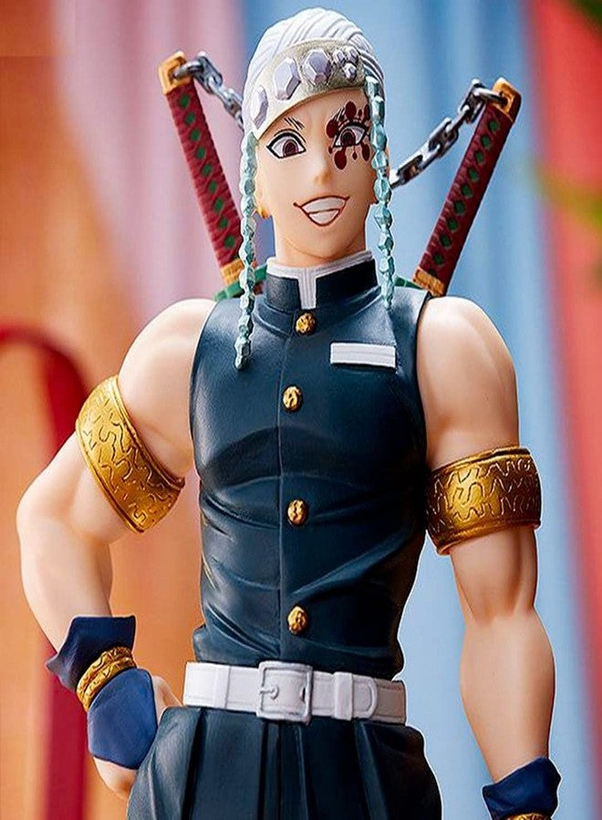 Trunkin Rubber Demon Slayer Tengen Uzui Action Figure The Sound Hashira Figurine Standie Collectible Figure Manga Weeb, 10 cm , 10 cm - Image 2